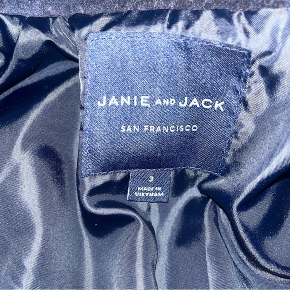 Janie & Jack, The Velvet Party Blazer, Size 3 Years - Picture 4 of 8